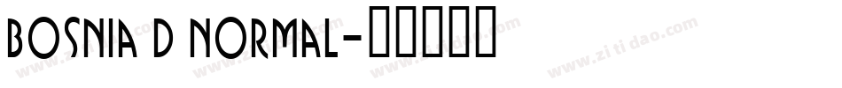 Bosnia D Normal字体转换